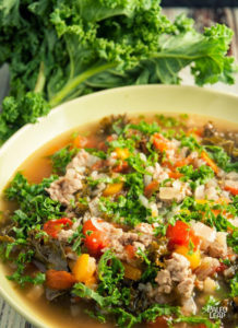 Turkey, Kale & Cauliflower Soup